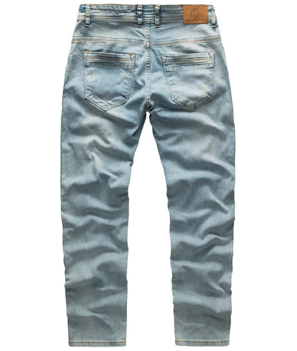 Men's Regular Fit Jeans | Light Blue Denim | Men | Classic Straight Leg | Everyday Casual Wear | Steven & Levon