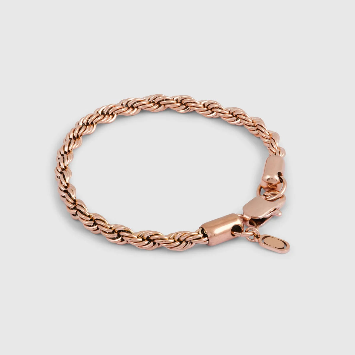 Rope Bracelet | Men | Stainless Steel | Silver, Gold & Rose Gold | 5mm Twisted Chain | Steven & Levon