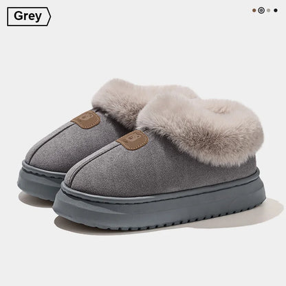 Women's Flannel Ankle Slippers | Plush Lining | Thick EVA Platform Sole | Pull On | Steven & Levon