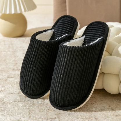 Men's Corduroy Slippers | Plush Insole | Non Slip EVA Sole | Indoor Shoes | Steven & Levon