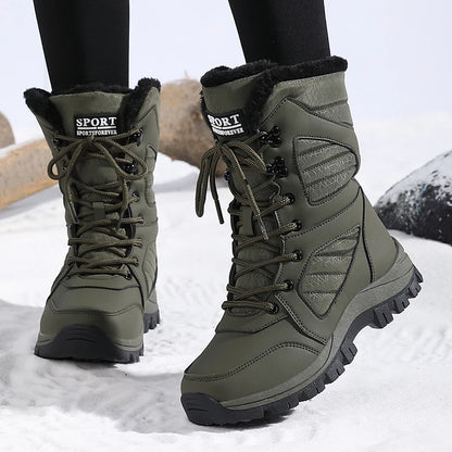 Women's Waterproof Snow Boots | Lace Up Ankle Boots | Plush Lined Winter Shoes | Steven & Levon