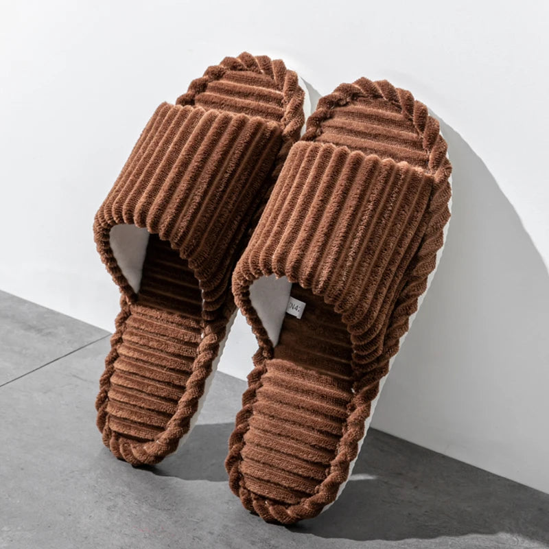 Men's Open Toe Slippers | Plush Insole | Anti Slip EVA Sole Indoor Home Shoes | Steven & Levon