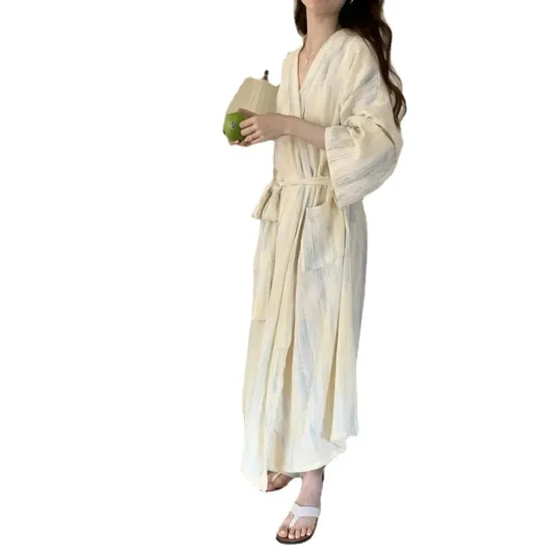 Hana | Women's Summer Kimono Bathrobe | Lightweight | Steven & Levon