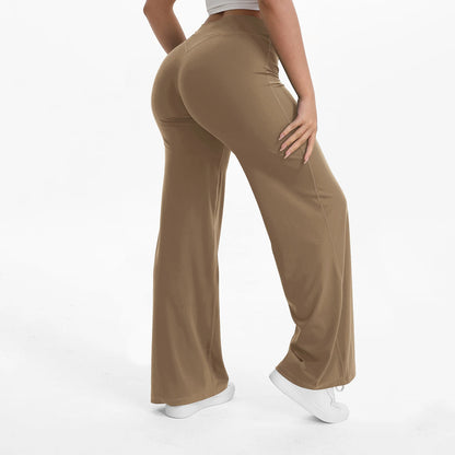Women's Mid Waist Yoga Leggings | Full Length Stretch Fit | Elastic Waistband | Steven & Levon