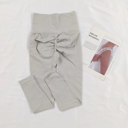 Women's High Waisted Yoga Leggings | Quick Dry Seamless Knit | Peach Bum Lift Shape | Steven & Levon