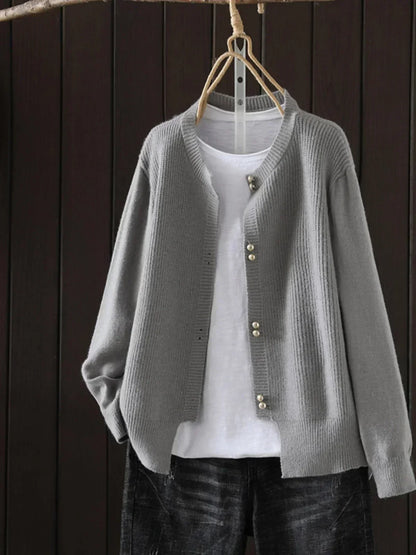 Everyday Knit Cardigan | Women | Button Front | Soft Knit | Comfortable Casual Layering | Steven & Levon