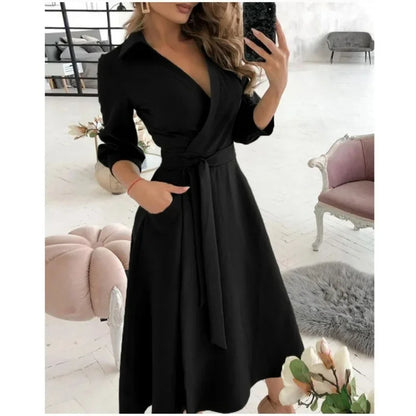 Women's Belted Blazer Dress | Collared Wrap Dress | Steven & Levon