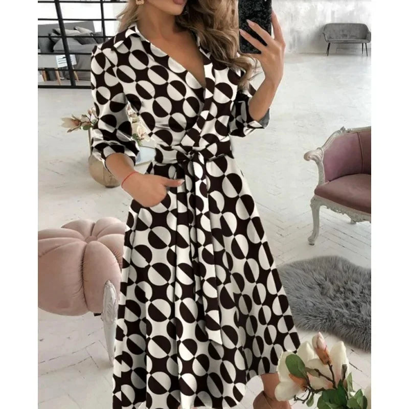 Women's Belted Blazer Dress | Collared Wrap Dress | Steven & Levon