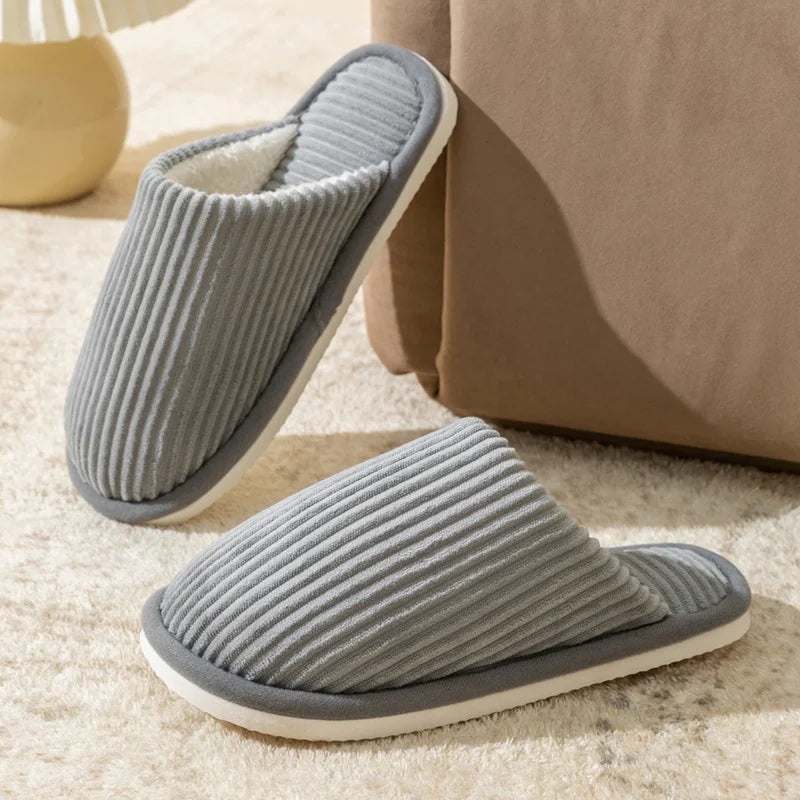 Men's Corduroy Slippers | Plush Insole | Non Slip EVA Sole | Indoor Shoes | Steven & Levon