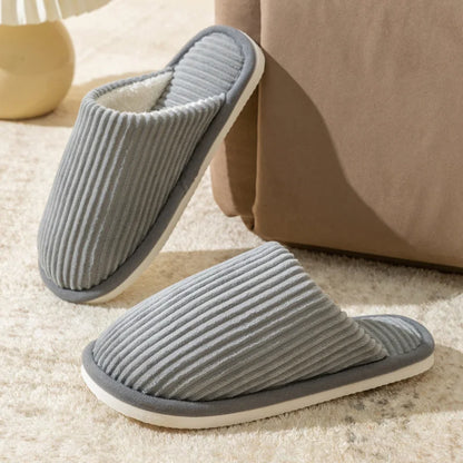 Men's Corduroy Slippers | Plush Insole | Non Slip EVA Sole | Indoor Shoes | Steven & Levon