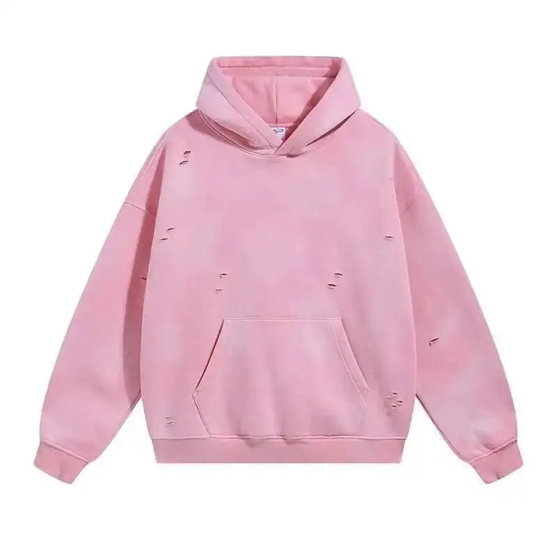 Washed Hoodie and Sweatpants | Elastic Waist Pocket Two Piece Set | Steven & Levon