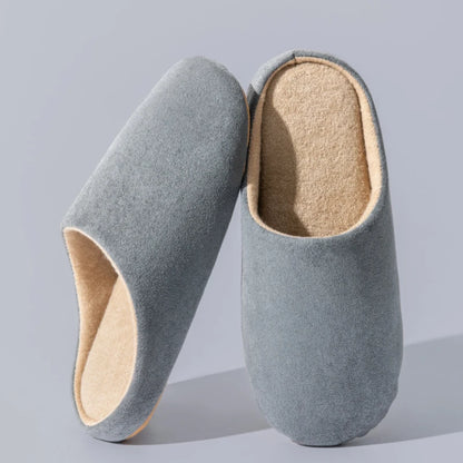 Men's Faux Suede Slippers | Cotton Lining | Soft Fabric Sole | Indoor Shoes | Steven & Levon