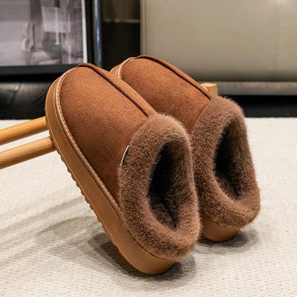Men's Fluffy Slippers | Fur Lining | Thick Anti Slip EVA Sole | Indoor Shoes | Steven & Levon