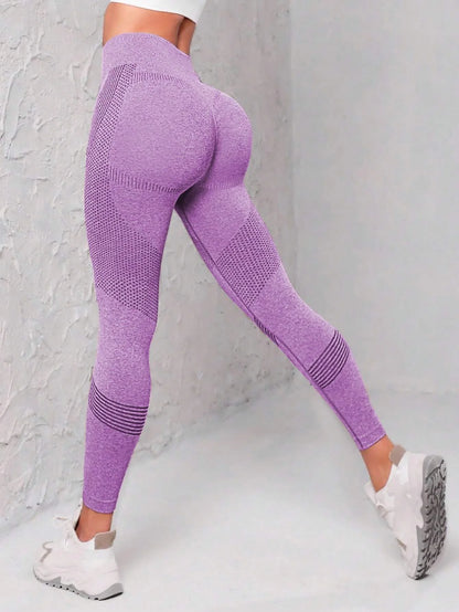 Women's Nylon Yoga Leggings | Seamless Design | Wide Elastic Waistband | Full Length | Steven & Levon