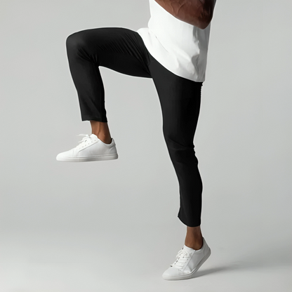Slim Fit Chinos Work Trousers | Stretch Cotton Blend | Tapered Leg with Pockets | Steven & Levon