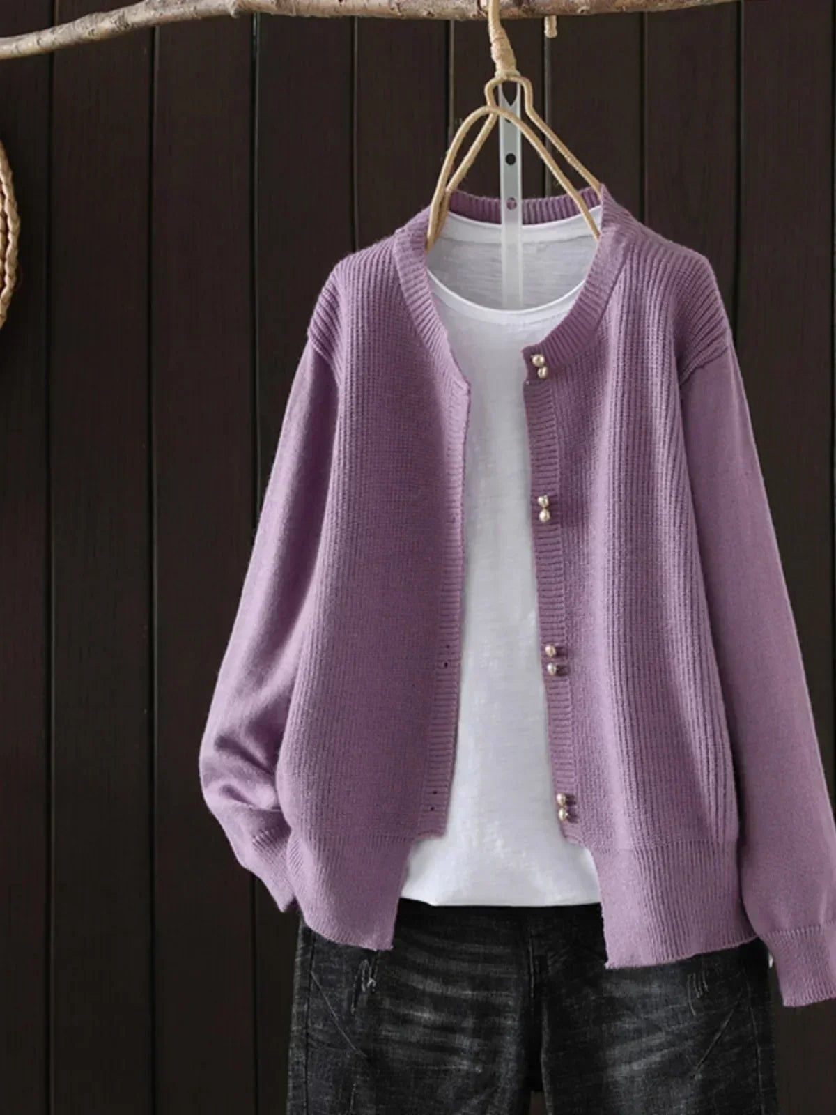 Everyday Knit Cardigan | Women | Button Front | Soft Knit | Comfortable Casual Layering | Steven & Levon