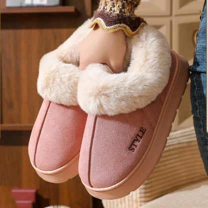 Women's Platform Snow Boots | Faux Suede Ankle Boots | Plush Lined Winter Shoes | Steven & Levon