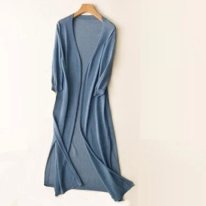 Longline Cardigan | Women | Lightweight Knit | Open Front Layering | Steven & Levon