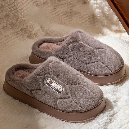 Men's Warm Cotton Slippers | Plush Insole | Non Slip EVA Sole | Steven & Levon
