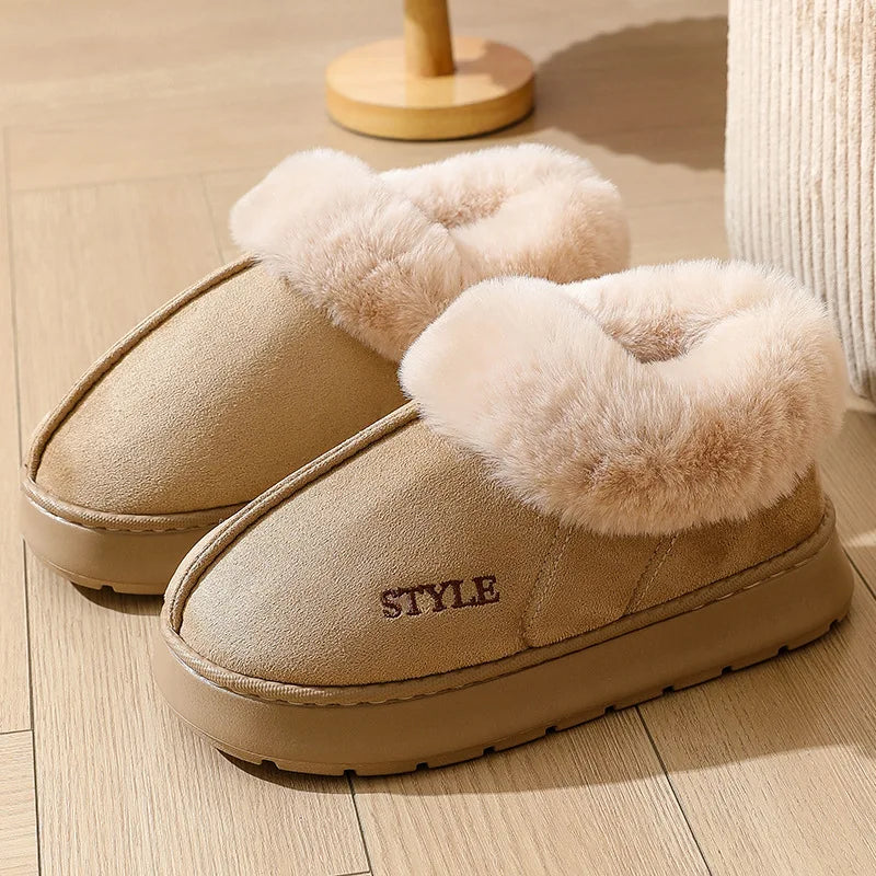 Women's Platform Snow Boots | Faux Suede Ankle Boots | Plush Lined Winter Shoes | Steven & Levon