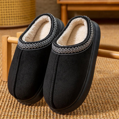 Men's Fleece Lined Slippers | Thick EVA Sole | Indoor Outdoor Winter House Shoes | Steven & Levon