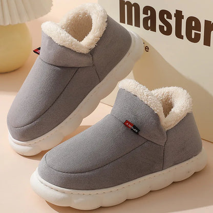 Men's Faux Fur Slipper Boots | Plush Lining | Non Slip Rubber Sole | Indoor Shoes | Steven & Levon