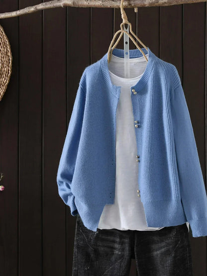 Everyday Knit Cardigan | Women | Button Front | Soft Knit | Comfortable Casual Layering | Steven & Levon