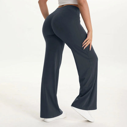 Women's Mid Waist Yoga Leggings | Full Length Stretch Fit | Elastic Waistband | Steven & Levon