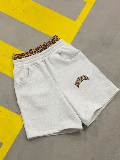 Unisex Tracksuit | Leopard Embroidered Hoodie | Casual Sweatpants Two Piece Set | Steven & Levon