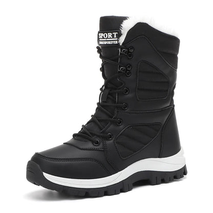 Women's Waterproof Snow Boots | Lace Up Ankle Boots | Plush Lined Winter Shoes | Steven & Levon