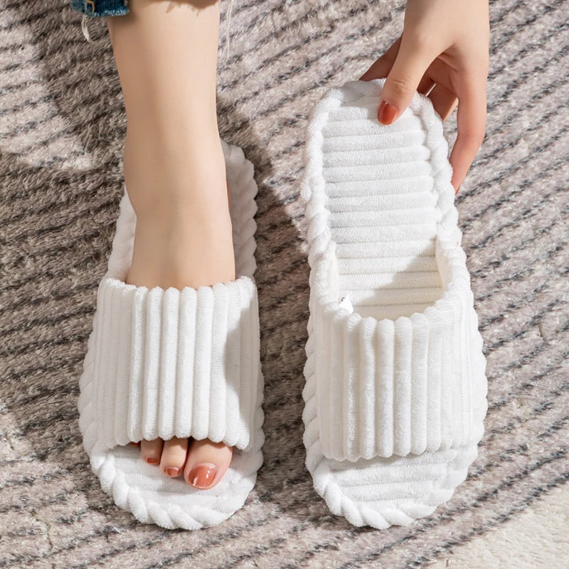 Men's Open Toe Slippers | Plush Insole | Anti Slip EVA Sole Indoor Home Shoes | Steven & Levon