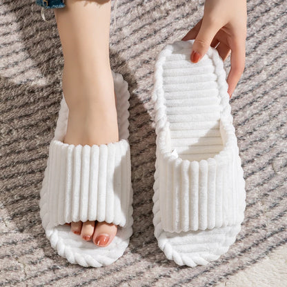 Men's Open Toe Slippers | Plush Insole | Anti Slip EVA Sole Indoor Home Shoes | Steven & Levon
