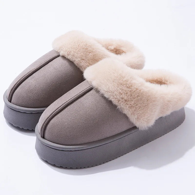 Women's Flannel Snow Boots | Platform Ankle Boots | Plush Lined Slip On Winter Shoes | Steven & Levon