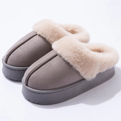 Women's Flannel Snow Boots | Platform Ankle Boots | Plush Lined Slip On Winter Shoes | Steven & Levon