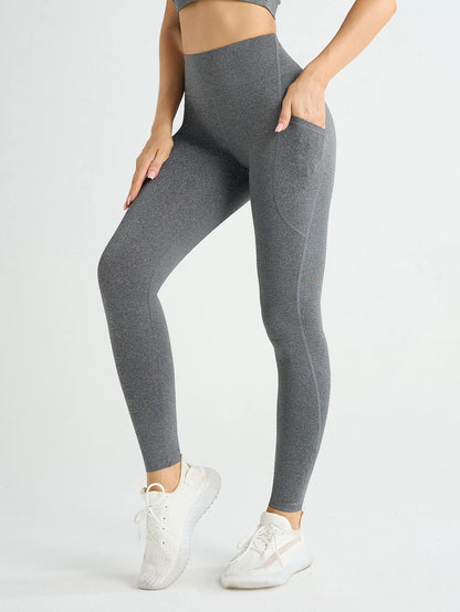 Women's High Waisted Yoga Leggings | Push Up Stretch Fit | Welt Pockets | Ankle Length | Steven & Levon