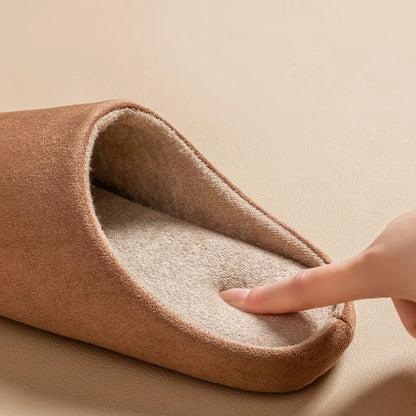 Men's Faux Suede Slippers | Cotton Lining | Soft Fabric Sole | Indoor Shoes | Steven & Levon