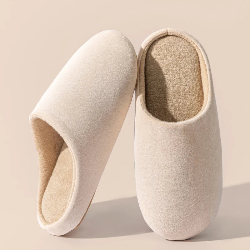 Men's Faux Suede Slippers | Cotton Lining | Soft Fabric Sole | Indoor Shoes | Steven & Levon