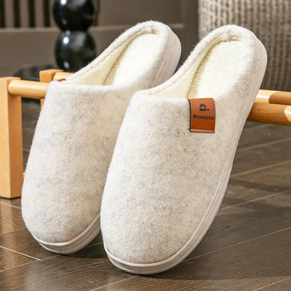 Men's Winter Platform Slippers | Short Plush Insole | TPR Sole Indoor House Shoes | Steven & Levon