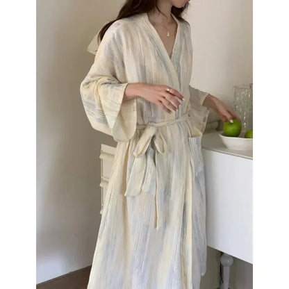 Hana | Women's Summer Kimono Bathrobe | Lightweight | Steven & Levon
