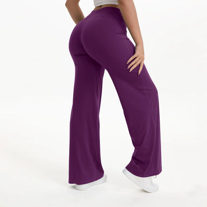 Women's Mid Waist Yoga Leggings | Full Length Stretch Fit | Elastic Waistband | Steven & Levon
