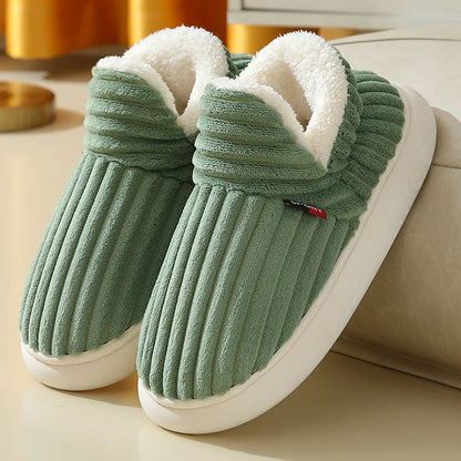 Men's Faux Fur Slipper Boots | Plush Lining | Non Slip Rubber Sole | Indoor Shoes | Steven & Levon