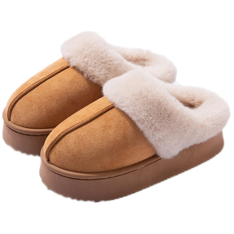 Women's Flannel Snow Boots | Platform Ankle Boots | Plush Lined Slip On Winter Shoes | Steven & Levon