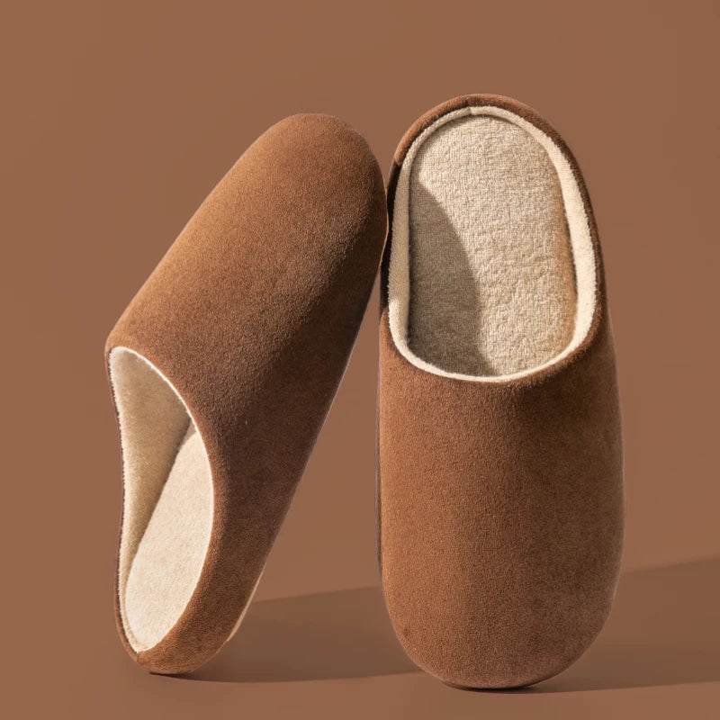 Men's Faux Suede Slippers | Cotton Lining | Soft Fabric Sole | Indoor Shoes | Steven & Levon