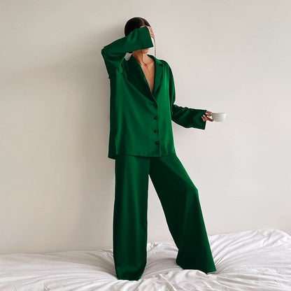 Isabella | Women's Satin Autumn Pyjama Set | Steven & Levon