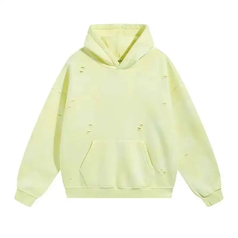 Washed Hoodie and Sweatpants | Elastic Waist Pocket Two Piece Set | Steven & Levon