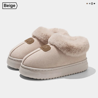 Women's Flannel Ankle Slippers | Plush Lining | Thick EVA Platform Sole | Pull On | Steven & Levon
