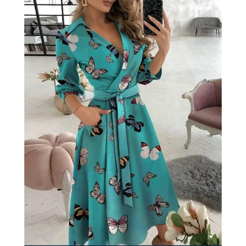 Women's Belted Blazer Dress | Collared Wrap Dress | Steven & Levon