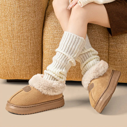 Women's Flannel Ankle Slippers | Plush Lining | Thick EVA Platform Sole | Pull On | Steven & Levon