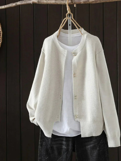 Everyday Knit Cardigan | Women | Button Front | Soft Knit | Comfortable Casual Layering | Steven & Levon