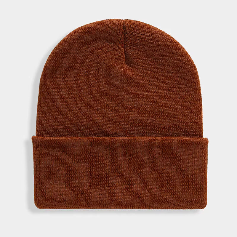 Unisex Beanie | Warm Wool Blend Cuffed Knitted Hat for Autumn Winter Outdoor Wear | Steven & Levon